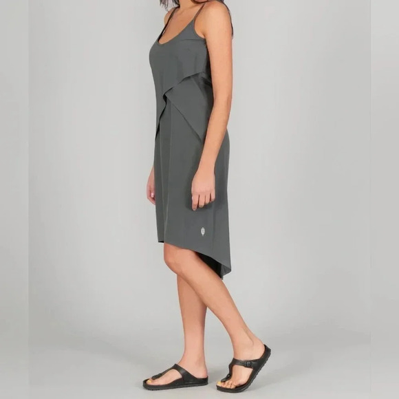 Indygena Aerel Women's Sleeveless Casual Knee length Dress Grey Size Medium. - Picture 2 of 14